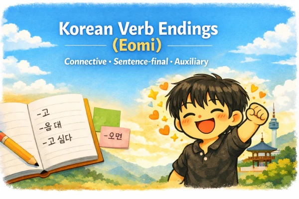 Top 100 Korean Verb Endings (eomi) You Actually Must Know.