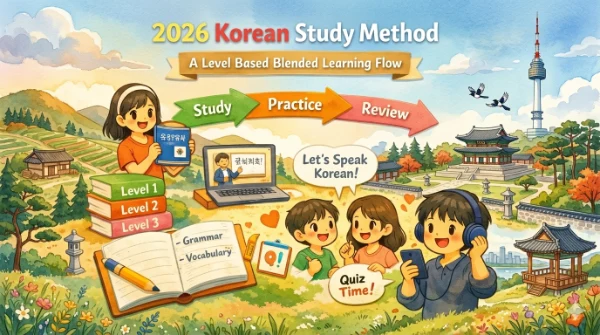 2026 Korean Study Method: A Level Based Blended Learning Flow