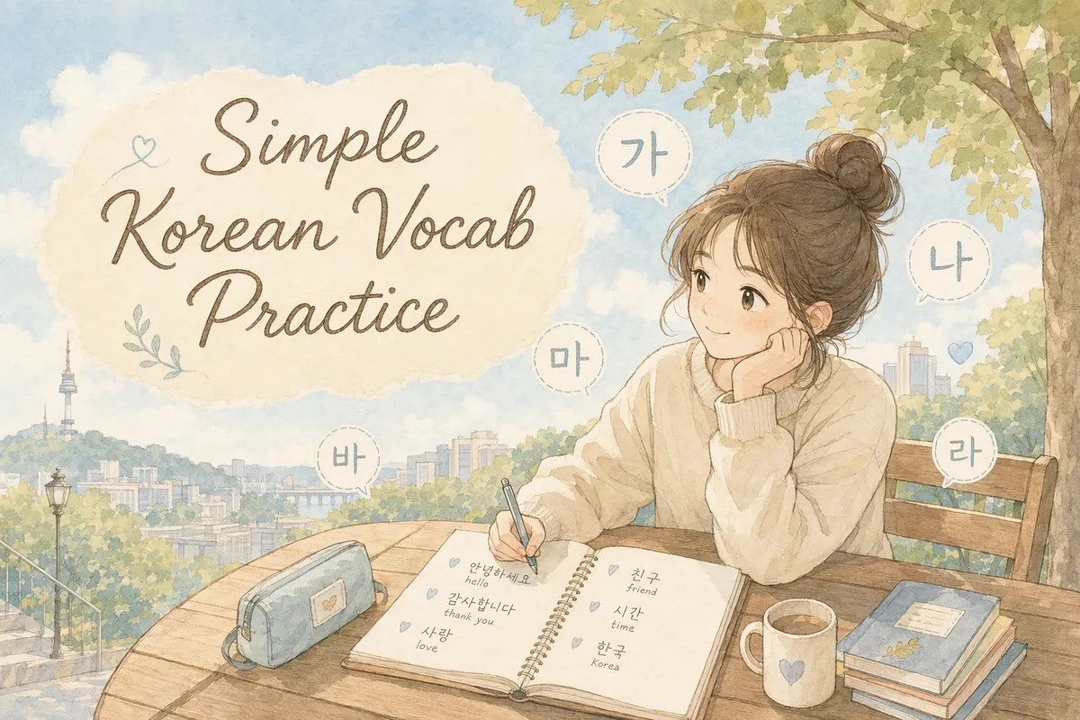 Simple Korean Vocab Practice Without Ad Overload
