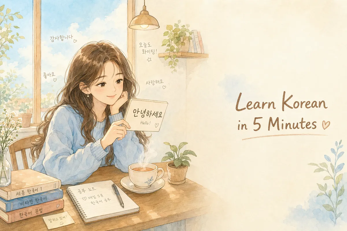 How to Learn Korean Words in 5 Minutes a Day