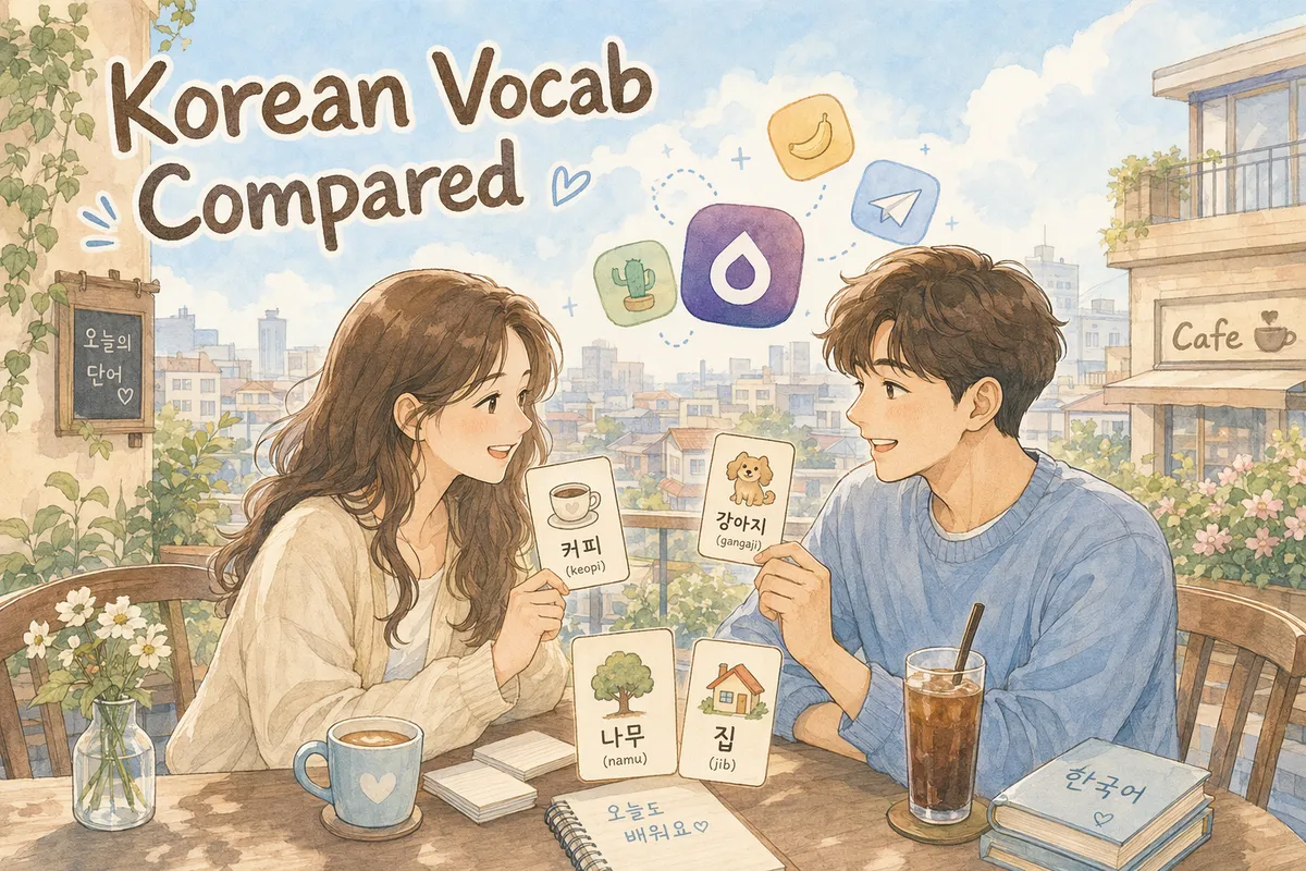 Kaja Korean vs Drops: Visual Korean Vocab Compared