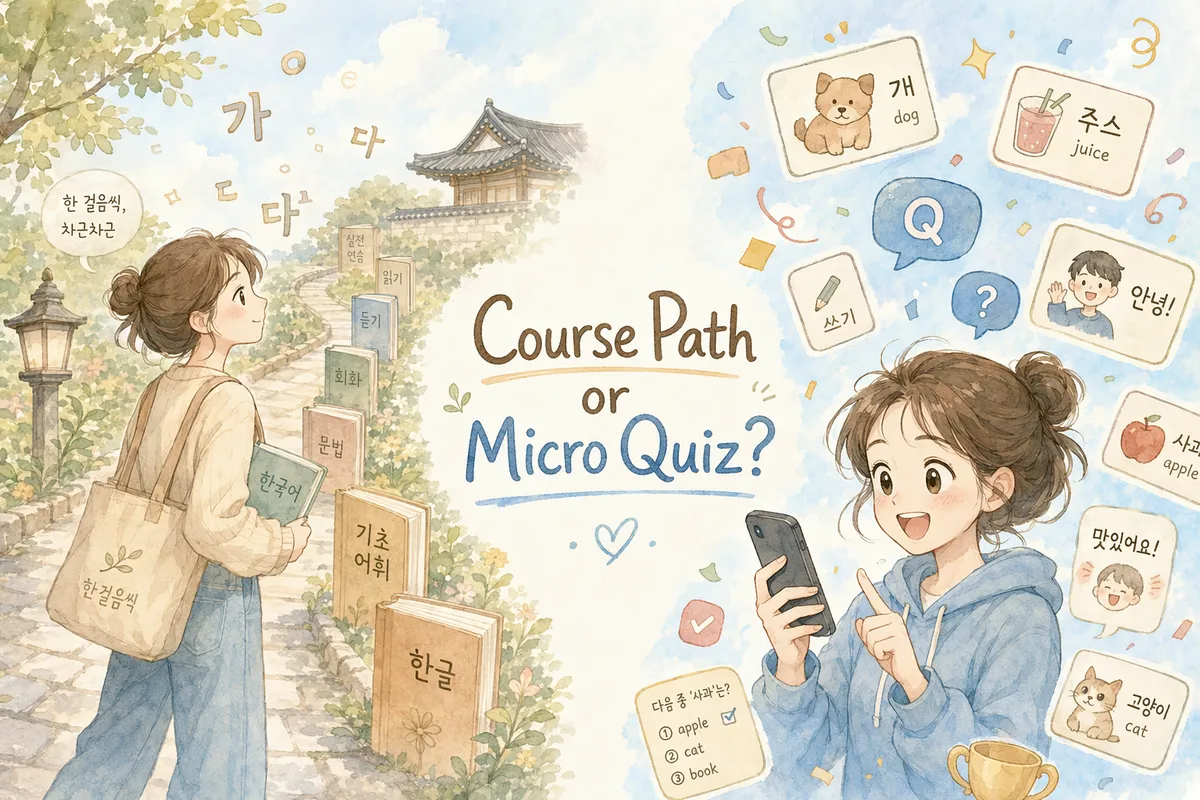 Kaja Korean vs LingoDeer: Course Path or Micro Quiz?