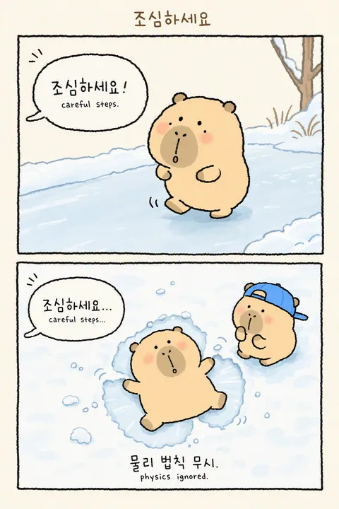 How To Say 조심하세요 in Korean vocabulary chart