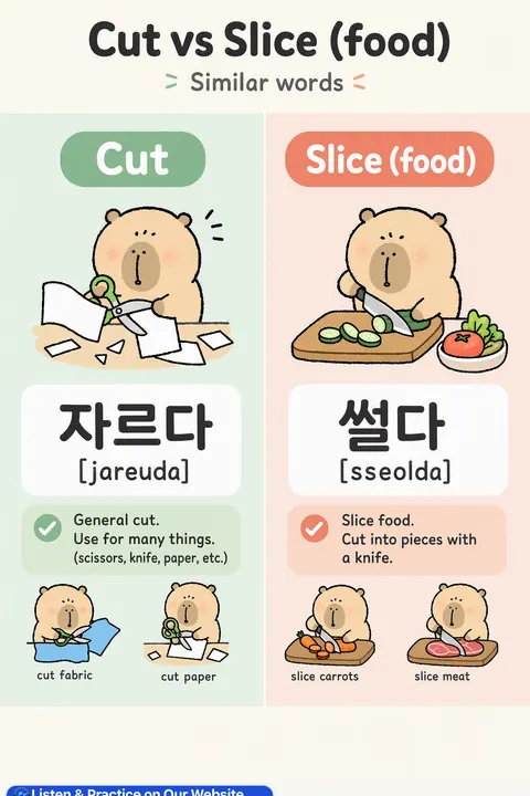 Need To Prepare Food Like a Pro? ���� in Korean vocabulary chart
