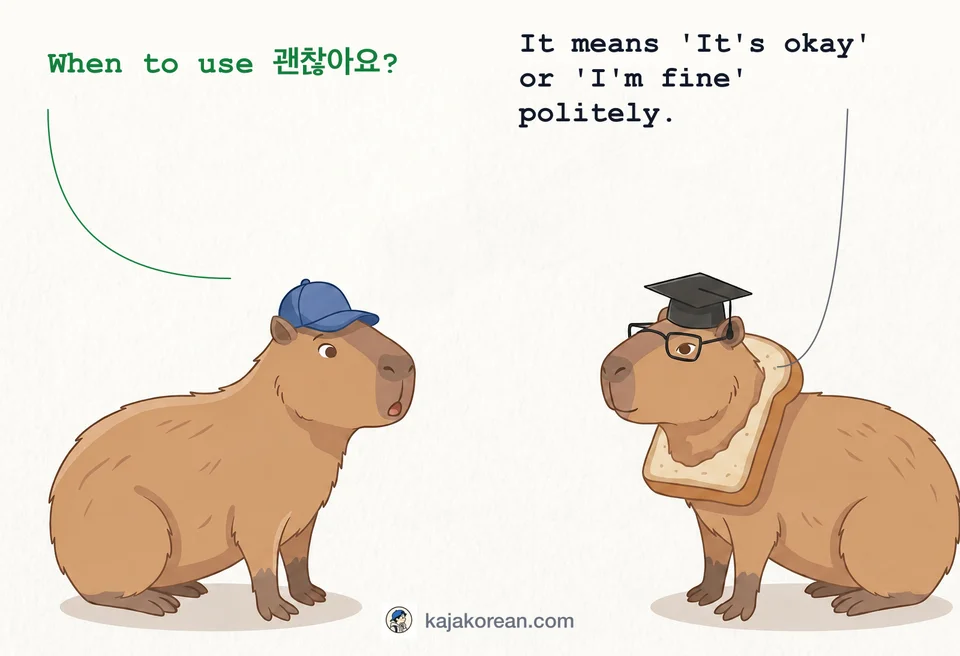Meaning of 괜찮아요 in Korean