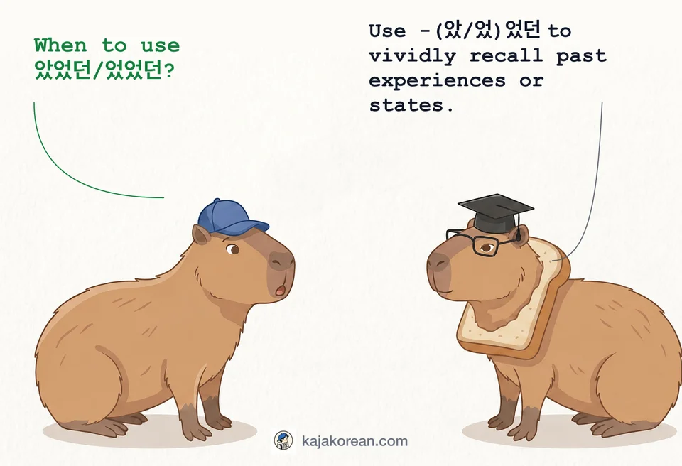 Explanation of Korean -(았/었)었던 usage